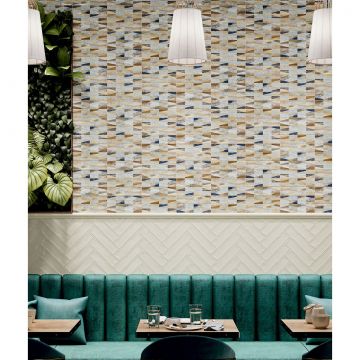 Керамическая плитка Ribesalbes (Рибесалбес) Ocean Decor Triangle Mix 7,5x30 см