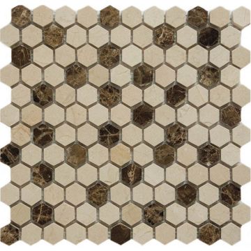 Мозаика Q-Stones Muare камень 30,5х30,5 см QS-Hex027-25P/10 (78799211)