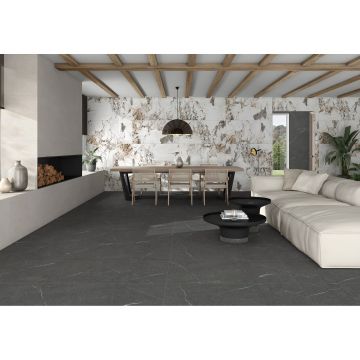 Керамогранит Global Tile (Глобал Тайл) Lakeside Черный 60х120 см GT1206014305MCR