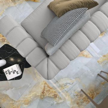 Керамогранит Global Tile (Глобал Тайл) Cometa Голубой 60х120 см GT1206016516PDR