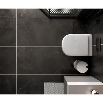 Керамогранит Global Tile (Глобал Тайл) Freya Черный 60х120 см GT120608605SSR