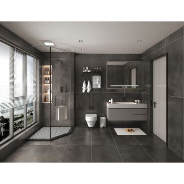 Керамогранит Global Tile (Глобал Тайл) Freya Черный 60х120 см GT120608605SSR