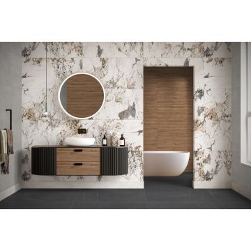 Керамогранит Global Tile (Глобал Тайл) Nylo Черный 60х120 см GT1206014965MR