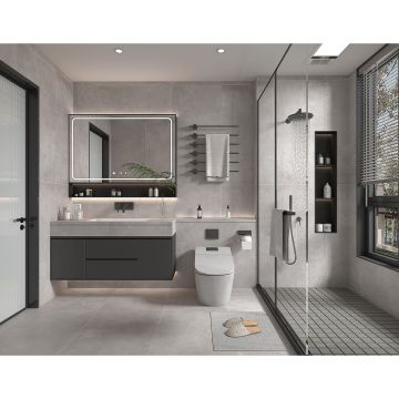 Керамогранит Global Tile (Глобал Тайл) Lids Серый 60х120 см GT120608701SLR