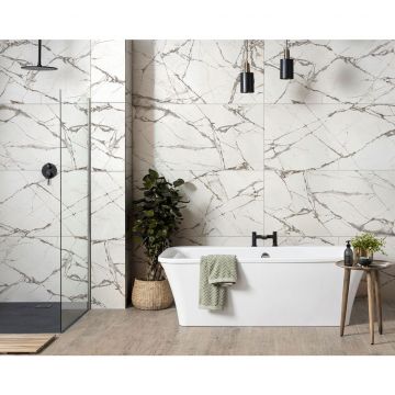 Керамогранит Global Tile (Глобал Тайл) Timeline Белый 60х120 см GT120604703PR