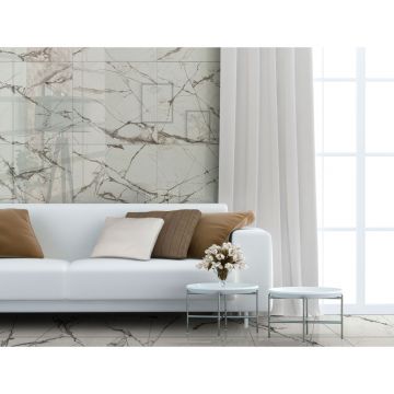 Керамогранит Global Tile (Глобал Тайл) Timeline Белый 60х120 см GT120604703PR