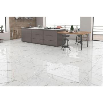 Керамогранит Global Tile (Глобал Тайл) Elegant Statuario Белый 60х120 см GT120604803PR