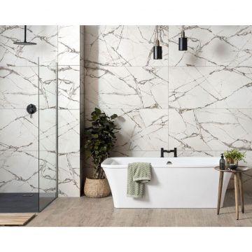 Керамогранит Global Tile (Глобал Тайл) Timeline Белый 60х120 см GT120604703MCR