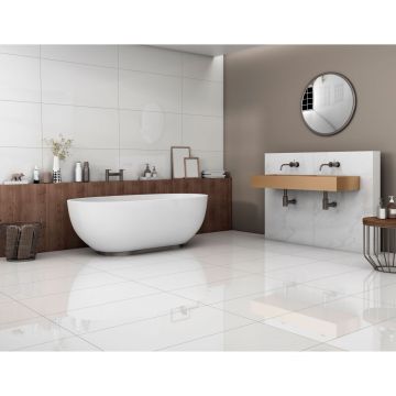 Керамогранит Global Tile (Глобал Тайл) Princess Белый 60х120 см GT120605803PR