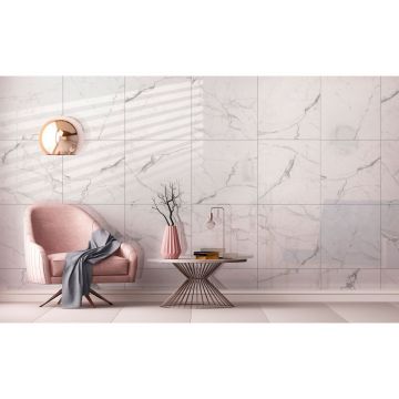 Керамогранит Global Tile (Глобал Тайл) Elegant Statuario Белый 60х60 см GT60604803PR