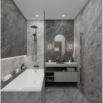 Керамогранит Global Tile (Глобал Тайл) Thor Серый 30х60 см 6260-0220