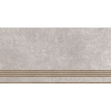 Ступень керамическая Global Tile (Глобал Тайл) Coral Rock Серый 30х60 см ST183VG