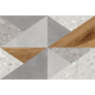Плитка облицовочная Global Tile (Глобал Тайл) Vision Серый 40х27 см 9VI0164M