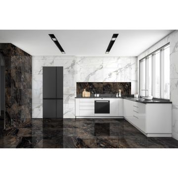 Керамогранит Global Tile (Глобал Тайл) Calacatta Imperial Белый 40х80 см GT40806103MR