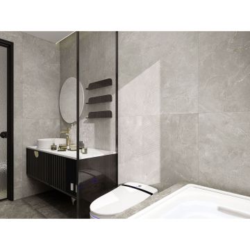 Керамогранит Global Tile (Глобал Тайл) Verso Серый лаппатированный 60x120 см, GT1206020401LGR