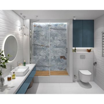 Керамогранит Global Tile (Глобал Тайл) Moonlight Синий матовый 40x80 см, GT408013616MSR11