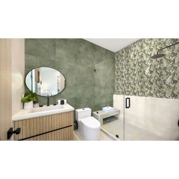 Керамическая плитка Global Tile (Глобал Тайл) Dominica Зеленая матовая 30x60 см, GT242VG