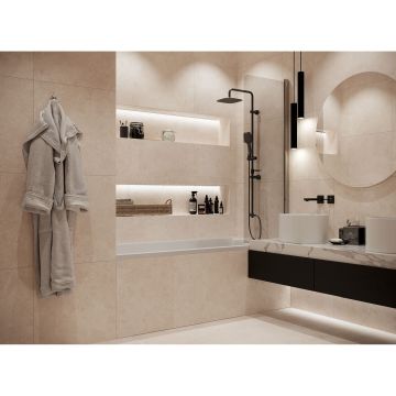 Керамогранит Global Tile (Глобал Тайл) Onda Бежевый матовый 60x60 см, GT60600902MR-3