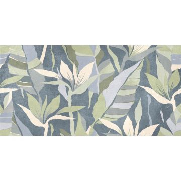 Керамическая плитка Global Tile (Глобал Тайл) Dominica Синяя матовая тропики 30x60 см, GT244VG