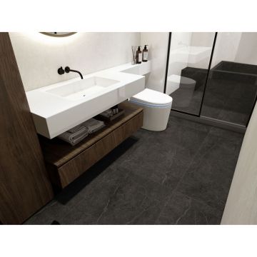 Керамогранит Global Tile (Глобал Тайл) Ideal Черный лаппатированный 60x120 см, GT1206020505LGR