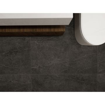Керамогранит Global Tile (Глобал Тайл) Ideal Черный лаппатированный 60x120 см, GT1206020505LGR