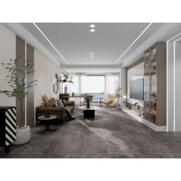 Керамогранит Global Tile (Глобал Тайл) Verso Темно-серый лаппатированный 60x120 см, GT1206020409LGR