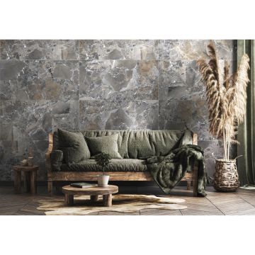 Керамогранит Global Tile (Глобал Тайл) Opera Серо-бежевый карвинг 60x120 см, GT120606813MCR