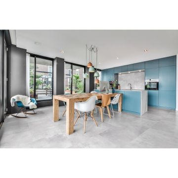 Керамогранит Global Tile (Глобал Тайл) Vibe светло-серый матовый 60x60 см, GT60603206MR