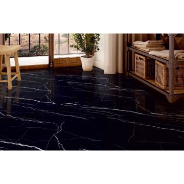 Керамогранит Azario (Азарио) Portoro Nero High Glossy 60х120 см, P4120821120HG