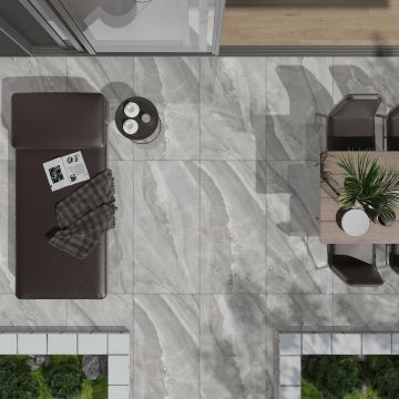 Керамогранит Azario (Азарио) Antalya Grey Matt 60х120 см, P3211112140M