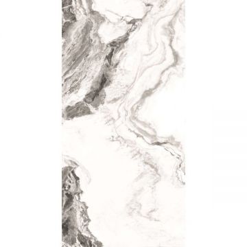 Керамогранит Belleza (Беллеза) Colonial Dark Grey (Silver Glossy Carving) 60х120 см, глянцевый, СК000042823