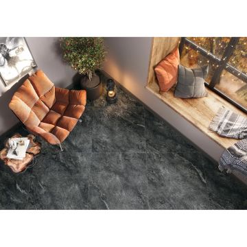 Керамогранит LCM (ЛКМ) Ajax Black матовый карвинг 60х120 см 60120AJA99M