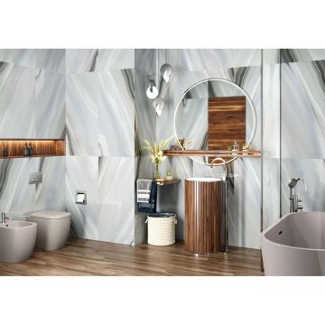 Керамогранит LCM (ЛКМ) Angel Agate Marengo полированный 60х120 см 60120ANG13P