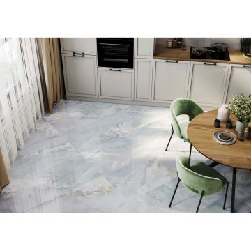 Керамогранит LCM (ЛКМ) Monaco Onyx Mint полированный 60х120 см 60120MCA04P