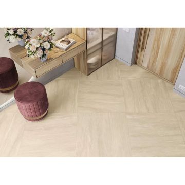 Керамогранит LCM (ЛКМ) Tivoli Avorio матовый карвинг 80х80 см 8080TIV01M