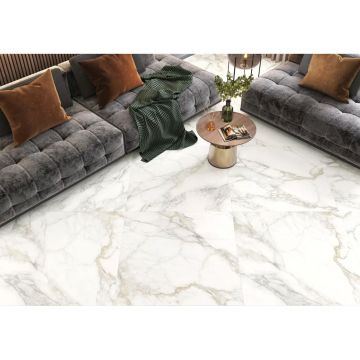 Керамогранит LCM (ЛКМ) Calacatta Luna матовый карвинг 80х80 см 8080UNA00M