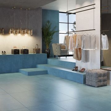 Керамогранит Granitea (Гранитея) G012-ArtBeton Blue 60х120 см Relief