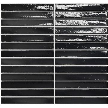 Мозаика Amadis Fine Tiles (Амадис) (Амадис Файн Тайлс) Short Stick Azabache 29.2x29.5 см (элемент 2х15 см)