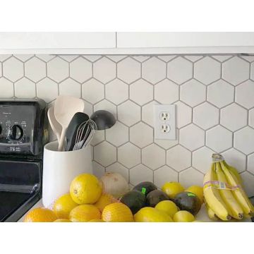 Керамическая плитка Amadis Fine Tiles (Амадис Файн Тайлс) Art Deco Glossy on Mesh Vanilla 32x28 см