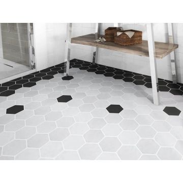 Керамическая плитка Amadis Fine Tiles (Амадис Файн Тайлс) Art Deco Matt on Mesh Cement Grey 32x28 см