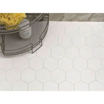 Керамическая плитка Amadis Fine Tiles (Амадис Файн Тайлс) Art Deco Matt on Mesh White 32x28 см
