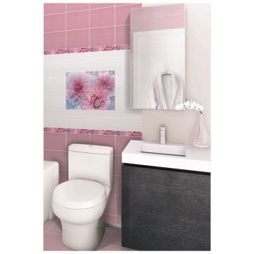 Базовая плита Дельта Керамика Blossom 30х30 см розовый, бежевый глазурованная 12-01-41-561