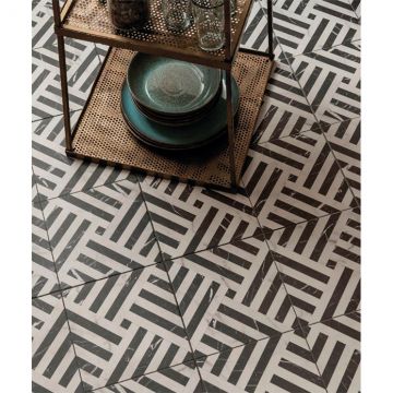 Керамогранит Etili Seramik (Этили Серамик) Apollon Charcoal Black Pre-Cut 45x45 см