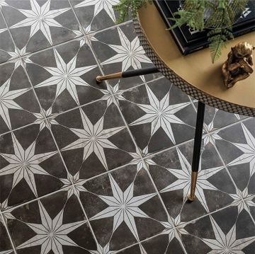 Керамогранит Etili Seramik Scintilla Black Pre-Cut 45x45 см