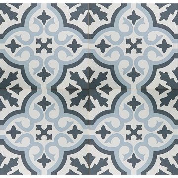 Керамогранит Etili Seramik (Этили Серамик) Venice Sky Blue Black Pre-Cut 45x45 см