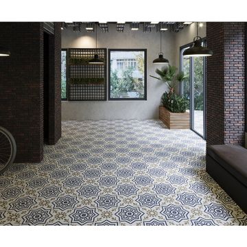 Керамогранит Etili Seramik Bursa Blue Pre-Cut 45x45 см