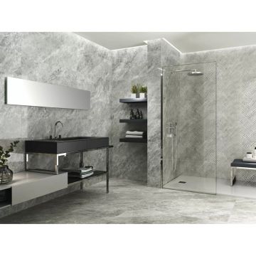Керамическая плитка Baldocer (Балдокер) Balmoral Naos Grey Rect 40х120 см, ректификат