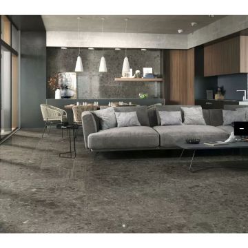 Керамогранит Baldocer (Балдокер) Hannover Black Natural Rect 80х160 см, ректификат