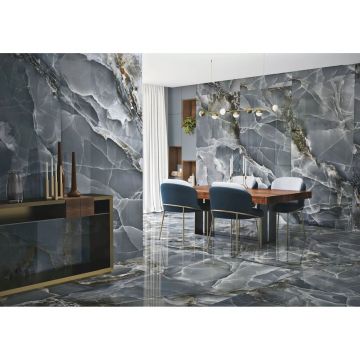 Керамогранит Baldocer (Балдокер) Onyx Bleu Pulido 120х120 см