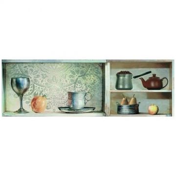 Декор Балдокер Blanco Brillo 85х28 см бежевый глянцевый, Decor Keuken, Baldocer